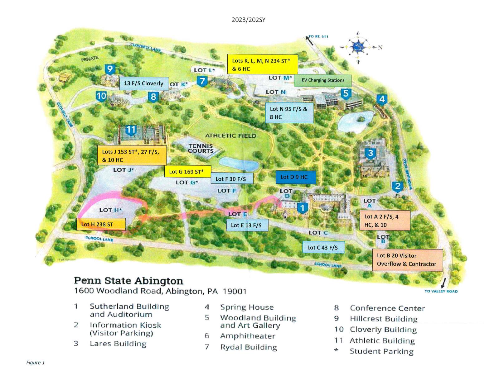 PSU Parking Map