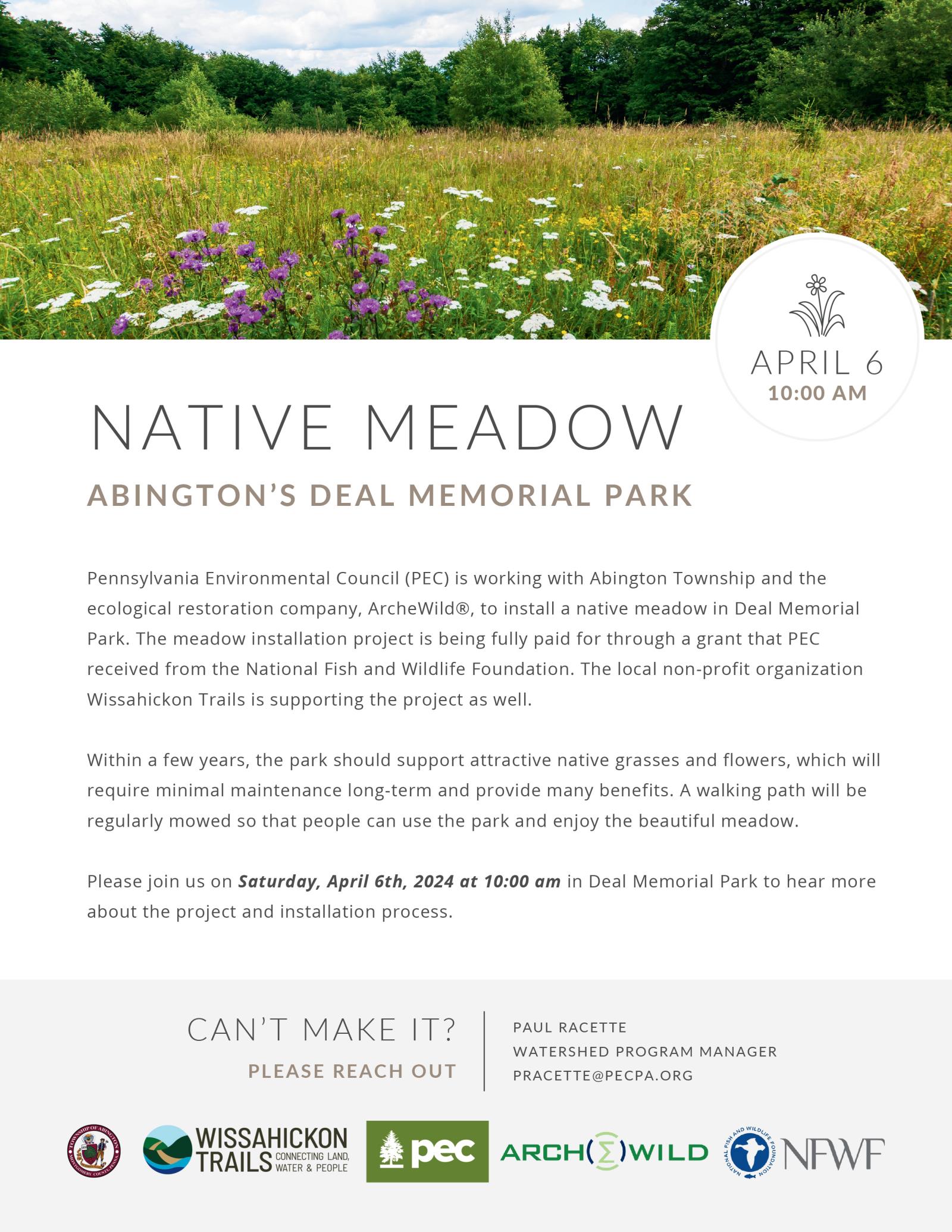 Deal Memorial Park Meadow Flyer April 6