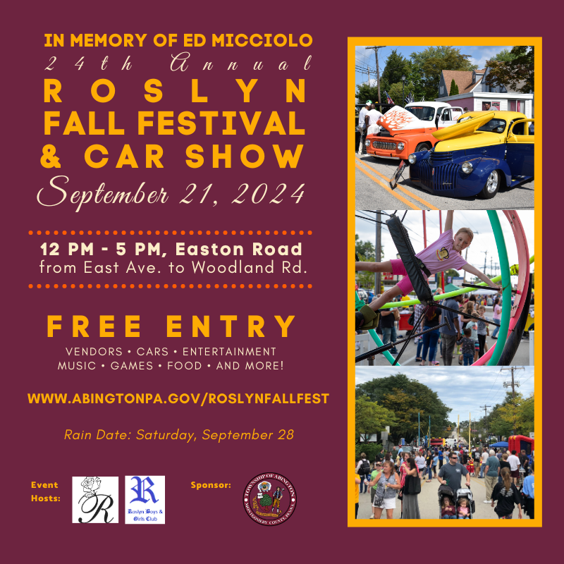 2024 Roslyn Fall Festival Graphic