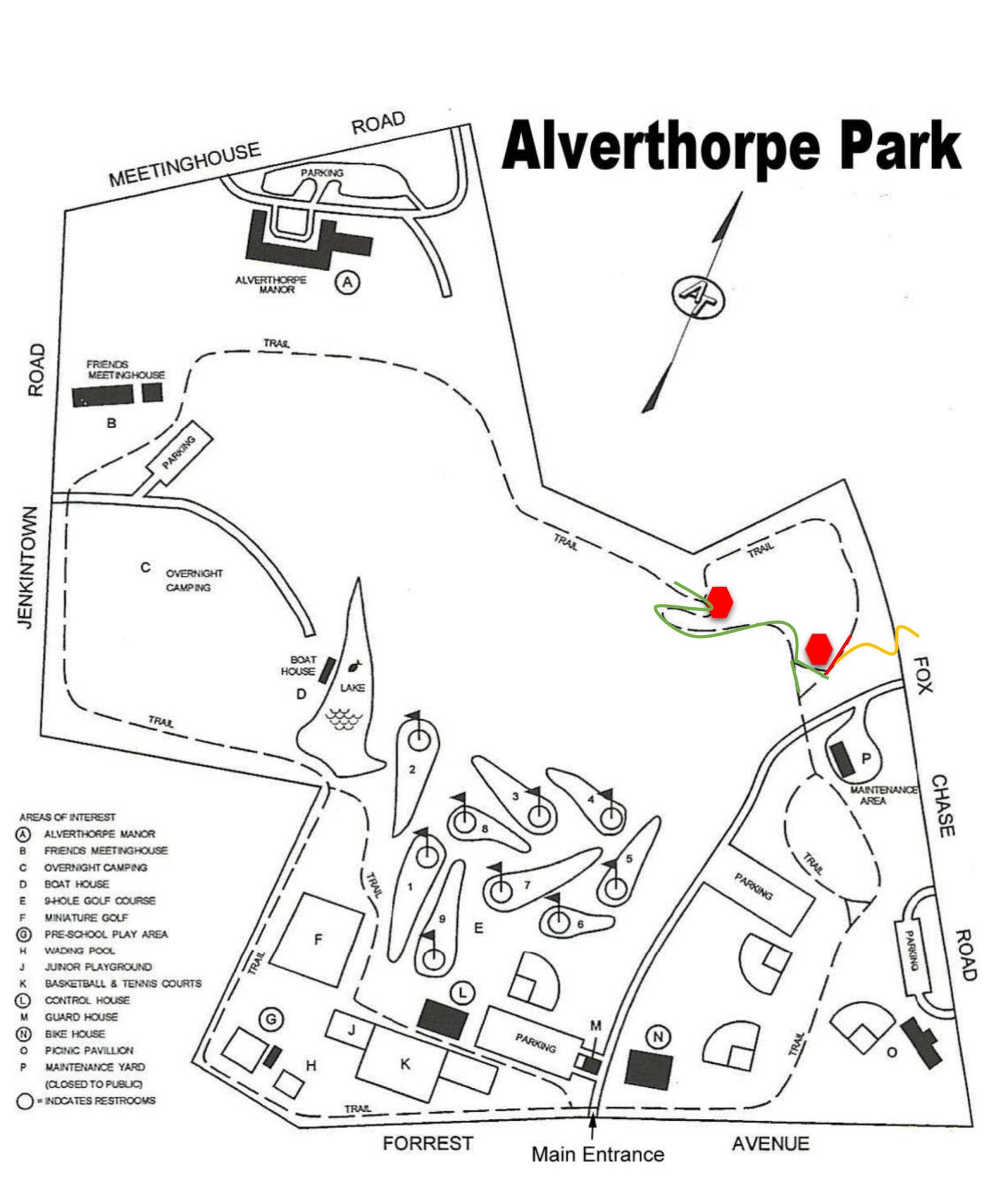 Alverthorpe Park Bike Trail Map