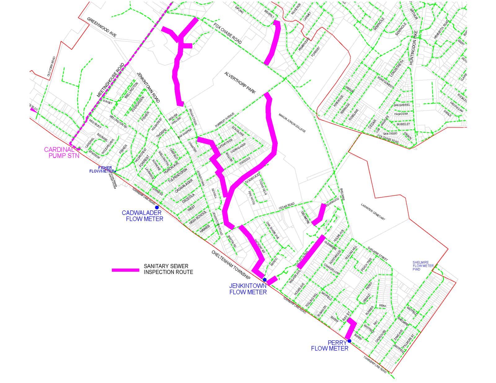 Wastewater Inspection Routes Phase 1