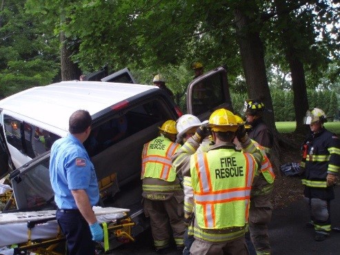 Hazardous Materials rescue response from Fire Company.