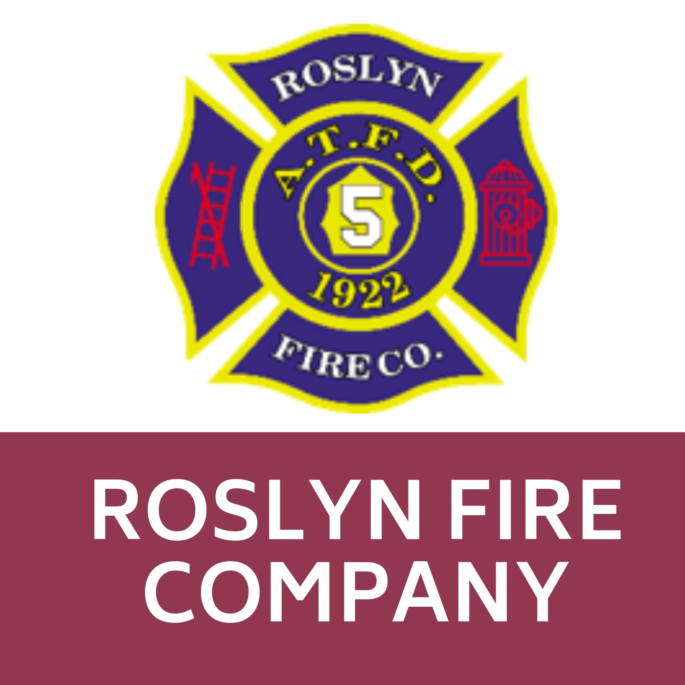 Roslyn Fire Company Symbol that links to https://roslynfireco.com/main/.