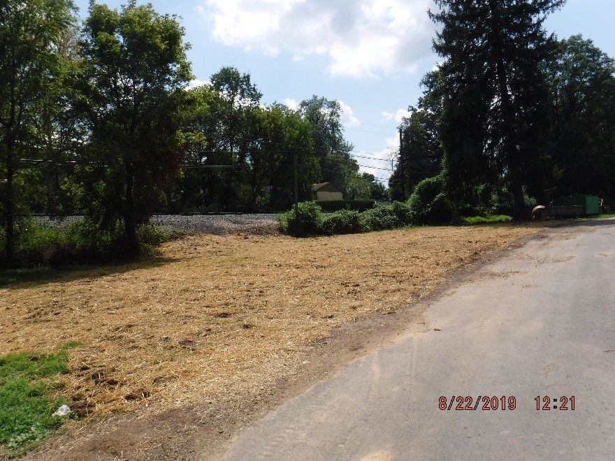 Ground stabilization in Hillside Cemetery