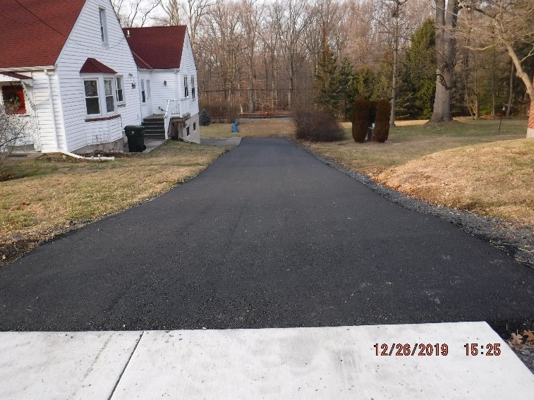 New asphalt pavement for SEPTA jack and bore access road