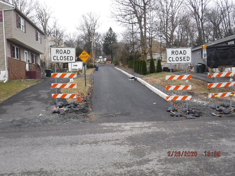 Ongoing reconstruction of Bruce Avenue looking from Tyson Avenue