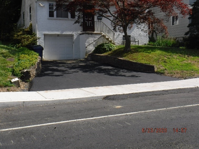 Driveway adjustment on Tyson Avenue