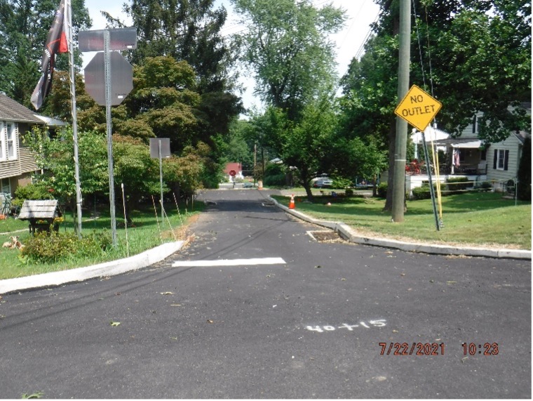 Image of Final Asphalt Bruce Road Looking North