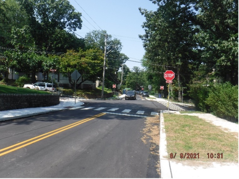 Image of Final Asphalt Edge Hill Road looking towards Bradfield Road