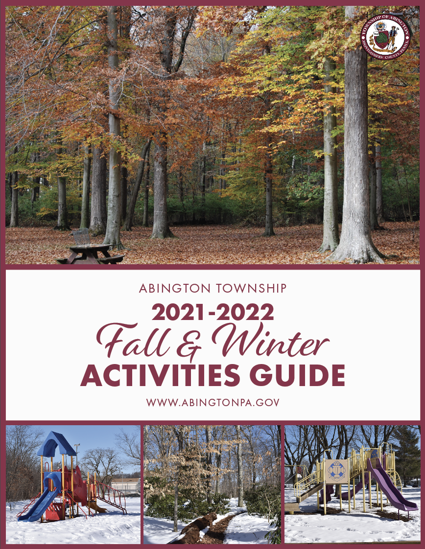 Front Cover of the 2021 and 2022 Fall Winter Activities Guide