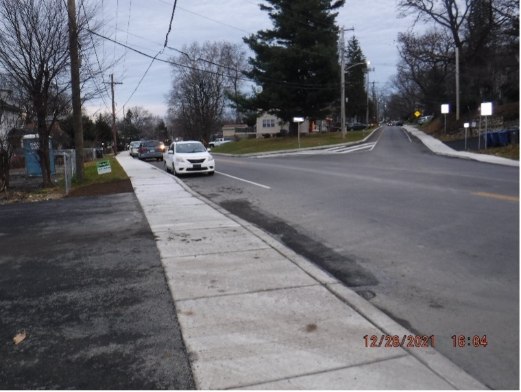 Tyson Ave Intersection with Edge Hill Road