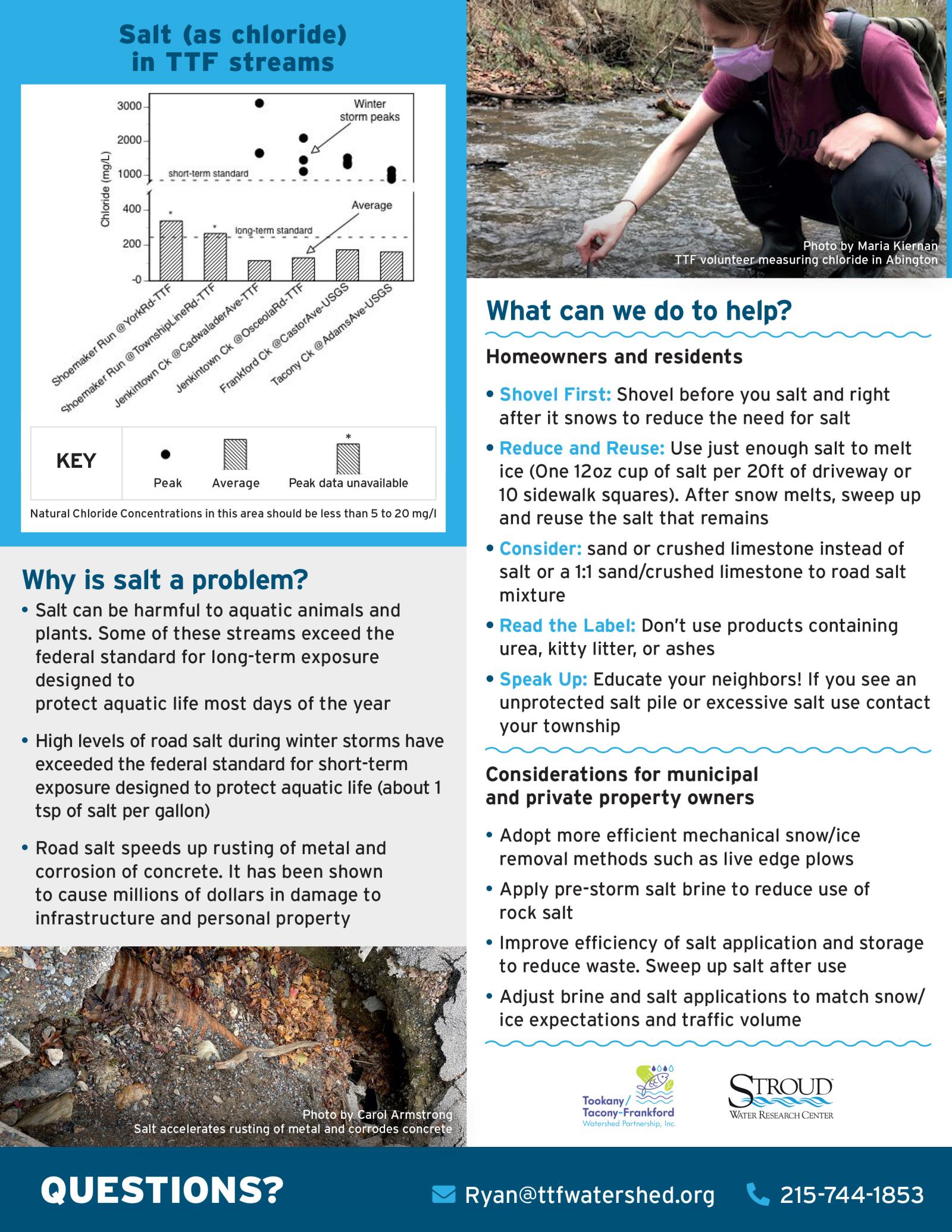 Save our streams from road salt flyer page 2